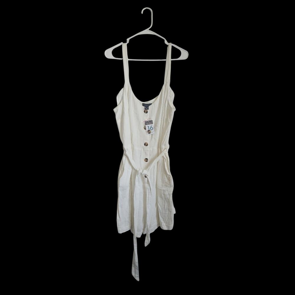 Primark Cream Button-Up Romper